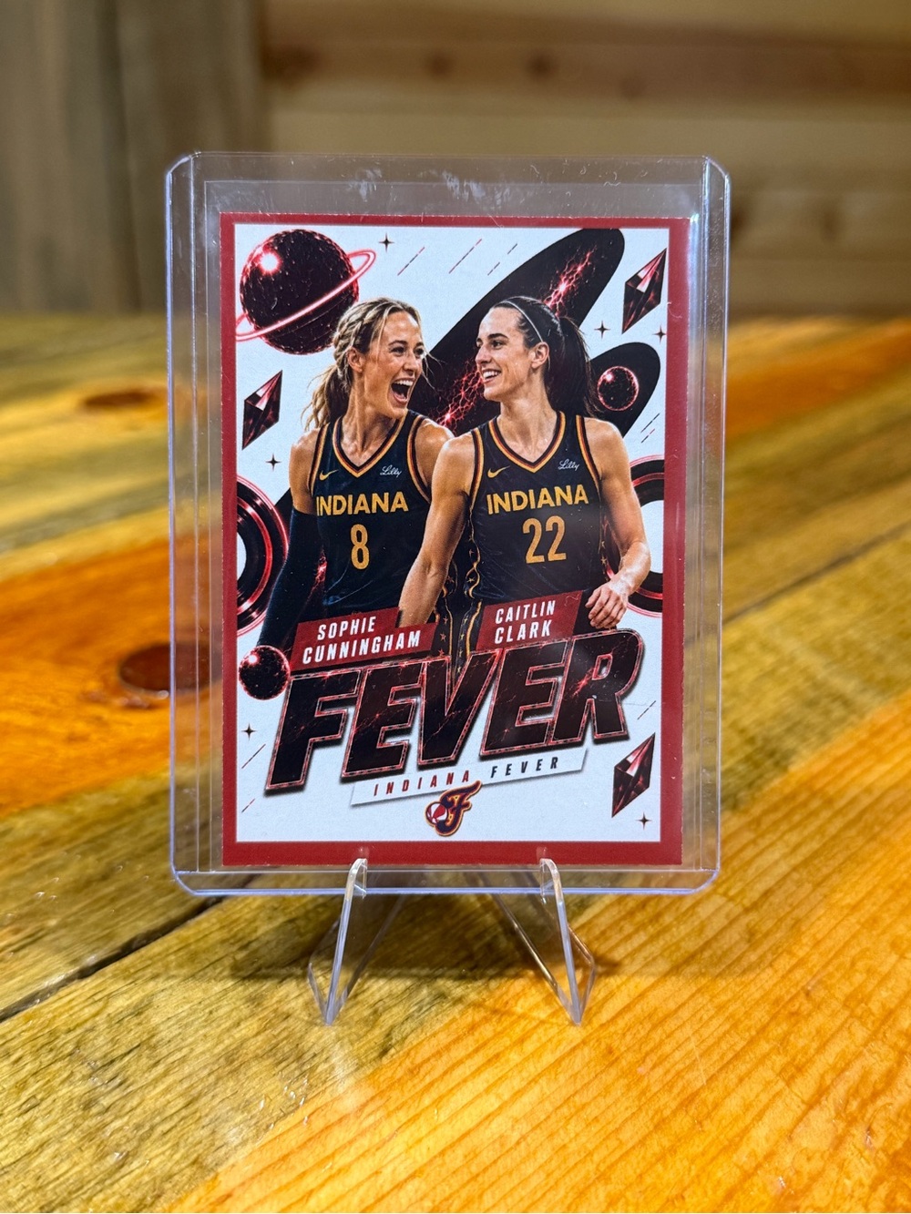 Caitlin Clark/Sophie Cunningham Indiana Fever Custom Basketball Card